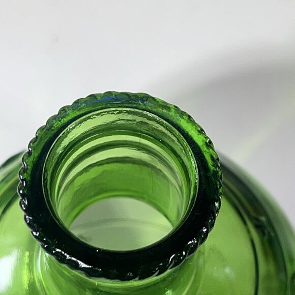 Vintage Wheaton NJ Glass Fire Extinguisher Bottle Eagle Shield & Stars Green - Picture 7 of 8